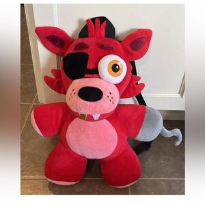 Five Nights At Freddy's Foxy 18" inches Plush Backpack Tag Licensed Product READ